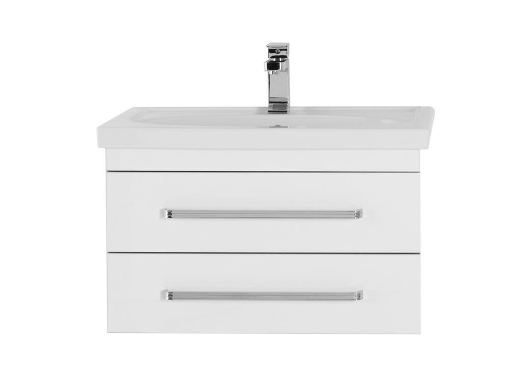 Тумба с раковиной Aquanet Сиена 70 белый (подвесной 2 ящика) 0018636100185343 - Вид №2