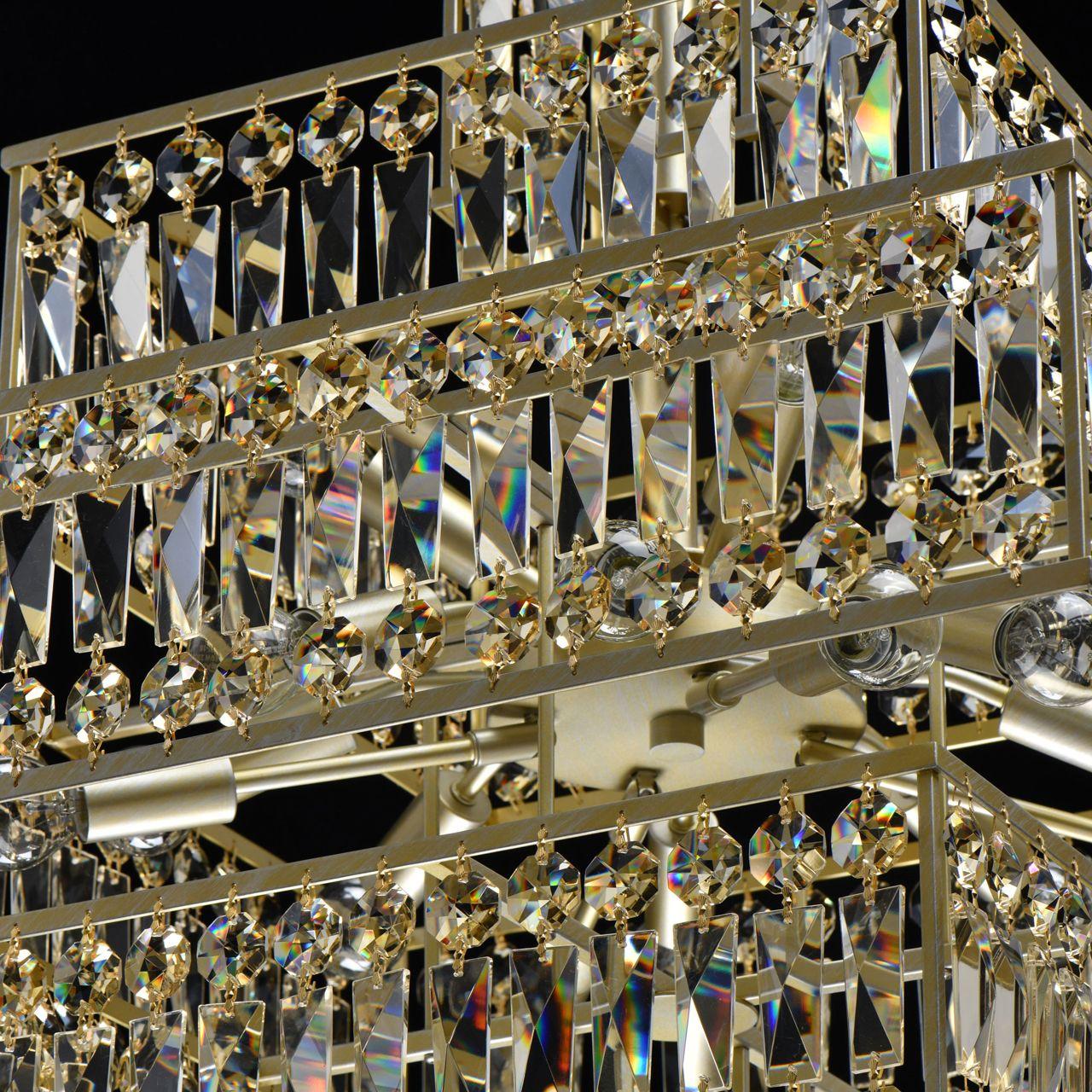 Подвесная люстра MW-Light Монарх 121012416 MW-LIGHT ДИЗАЙНЕРСКИЕ, МОНАРХ 278898 Золотой  - Вид №2