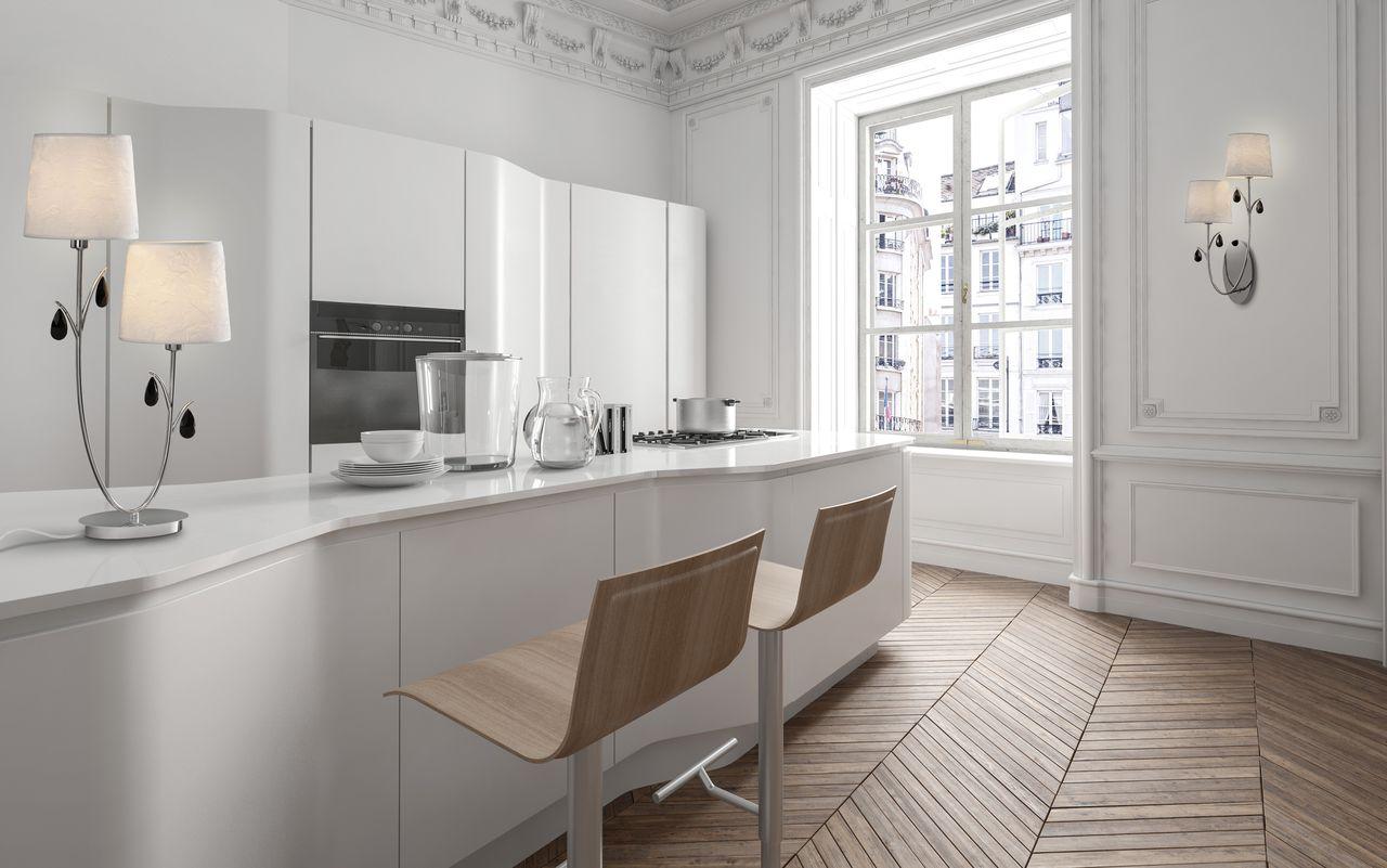 Настольная лампа Mantra Andrea 6318 MANTRA ИНТЕРЬЕРНЫЕ 138862 Белый;серебро  - Вид №1