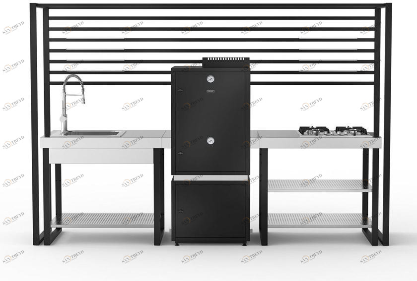 Fògher Модульная летняя кухня с коптильней и плитой  1043733 