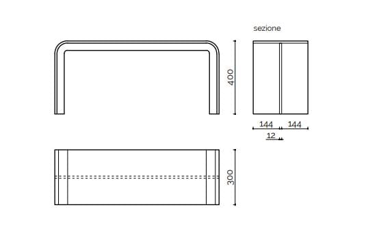 Скамейка для ванной в Corian® Acquapazza Corian ® elements ARCH-00128892 - Вид №2