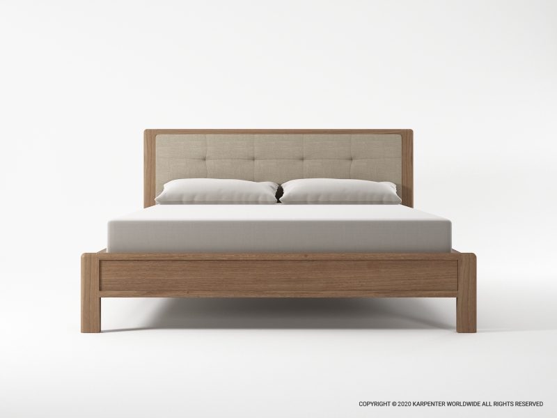 597_1259 Двуспальная кровать без ящика с тканью he Karpenter Circa17
