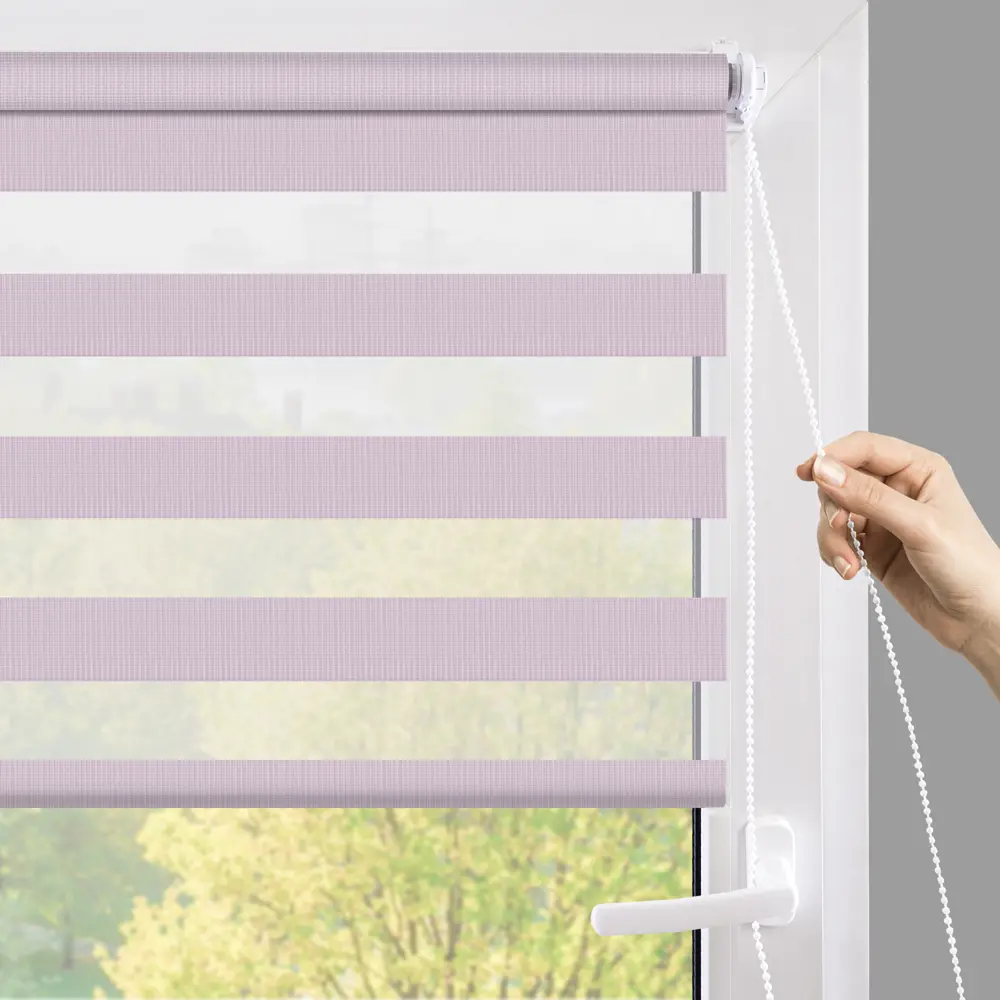 Рулонная штора день-ночь MIAMOZA Петер 120x175 см сиреневая 89411368 STLM-1578862 - Вид №5