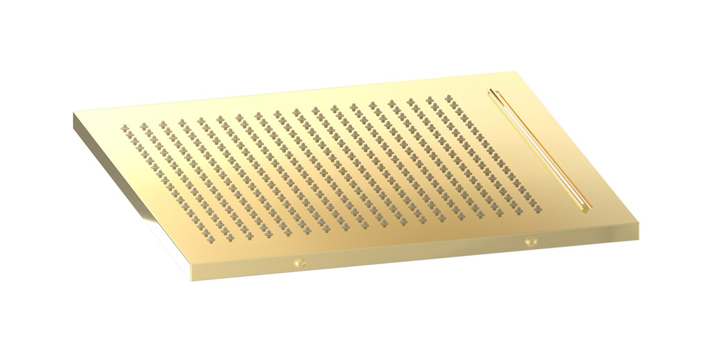 Полувстроенный верхний душ с режимами - дождь и водопад WE ARE IB av360ii Pale Gold Aqua