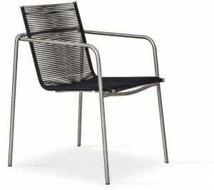 FISCHER MÖBEL Штабелируемый веревочный садовый стул с подлокотниками Taku