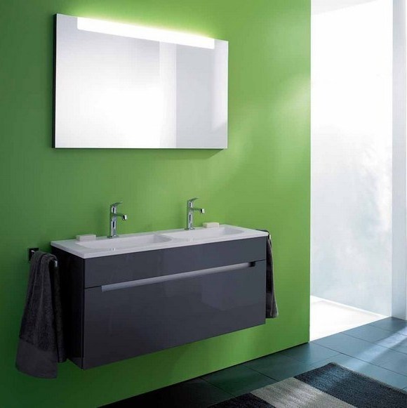 Композиция № 1 Chiaro Collection комплект мебели для ванной комнаты Burgbad 42079 - Вид №1