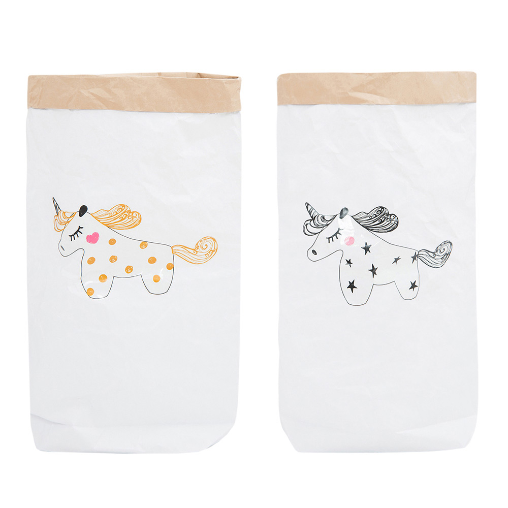 Эко-мешок для игрушек Gold Unicorn из крафт бумаги VAMVIGVAM  282034 Белый;бежевый Santreyd  - Вид №1