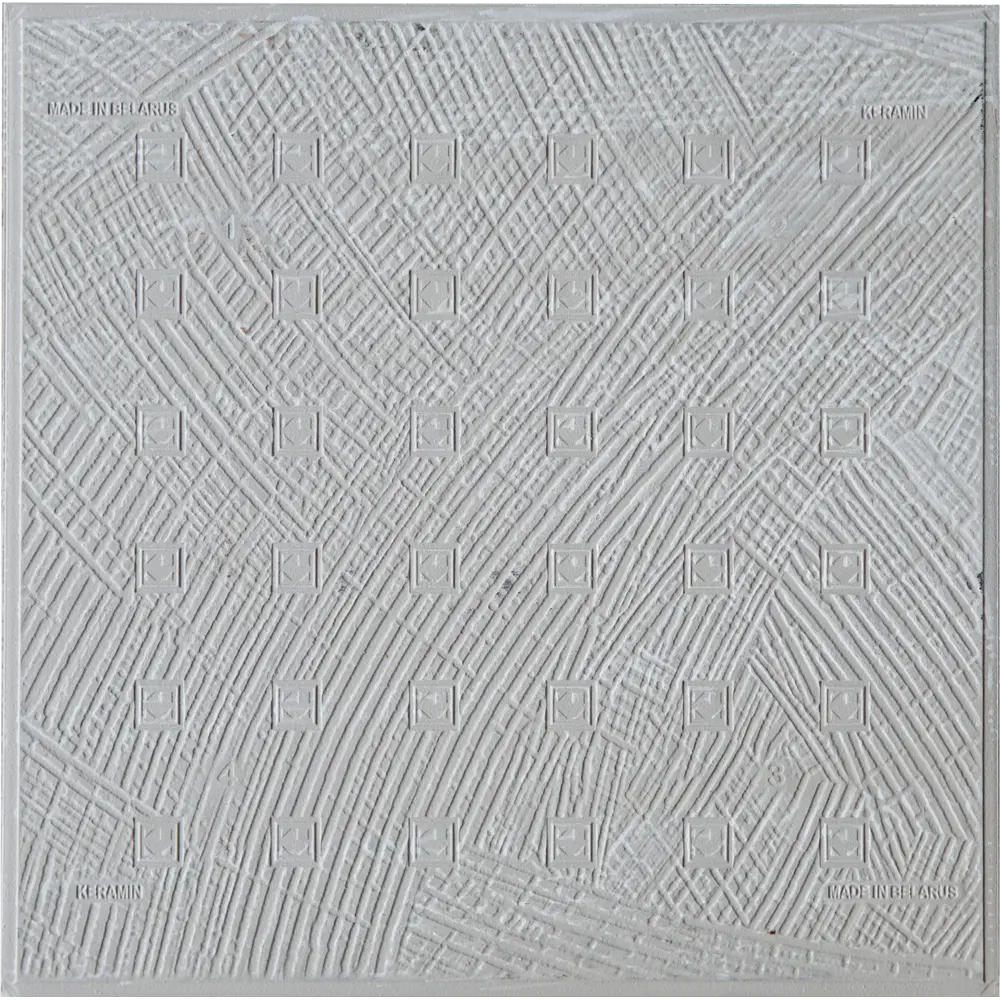 Глазурованный керамогранит Керамин Ассам 40x40 см 2.08 м² матовый цвет серый STLM-2080456 - Вид №3