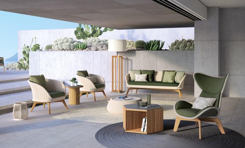 Atmosphera Садовое кресло с крыльями из веревки и ткани Harp Hp.lc - Вид №2