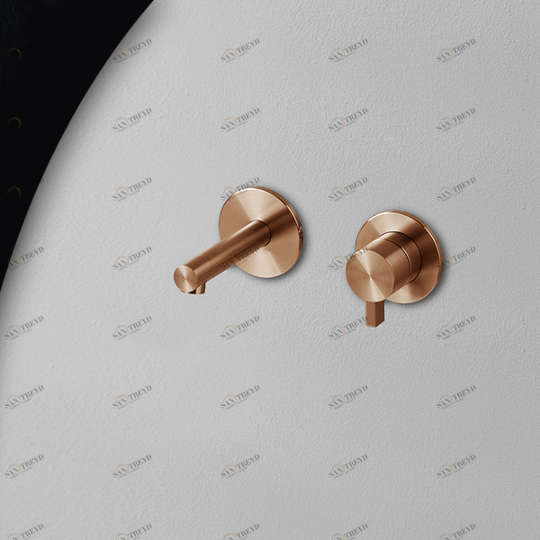 Смеситель для раковины розовое золото TOOX Radomonte TXQ17R