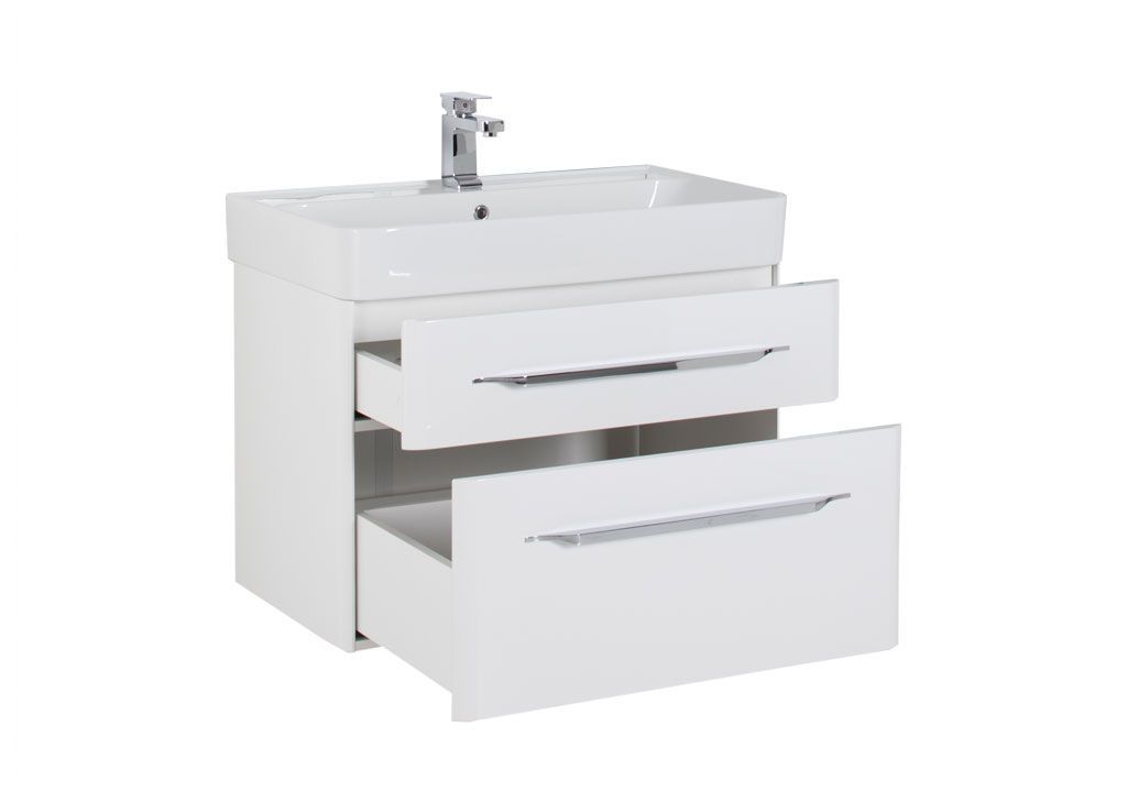 Тумба с раковиной Aquanet Виченца 80 белый 0019696300196344 - Вид №1