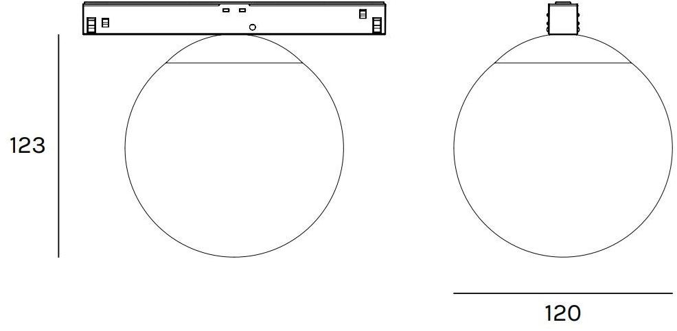 Olev Светодиодные трековые светильники из металла La pallina 2261  - Вид №2