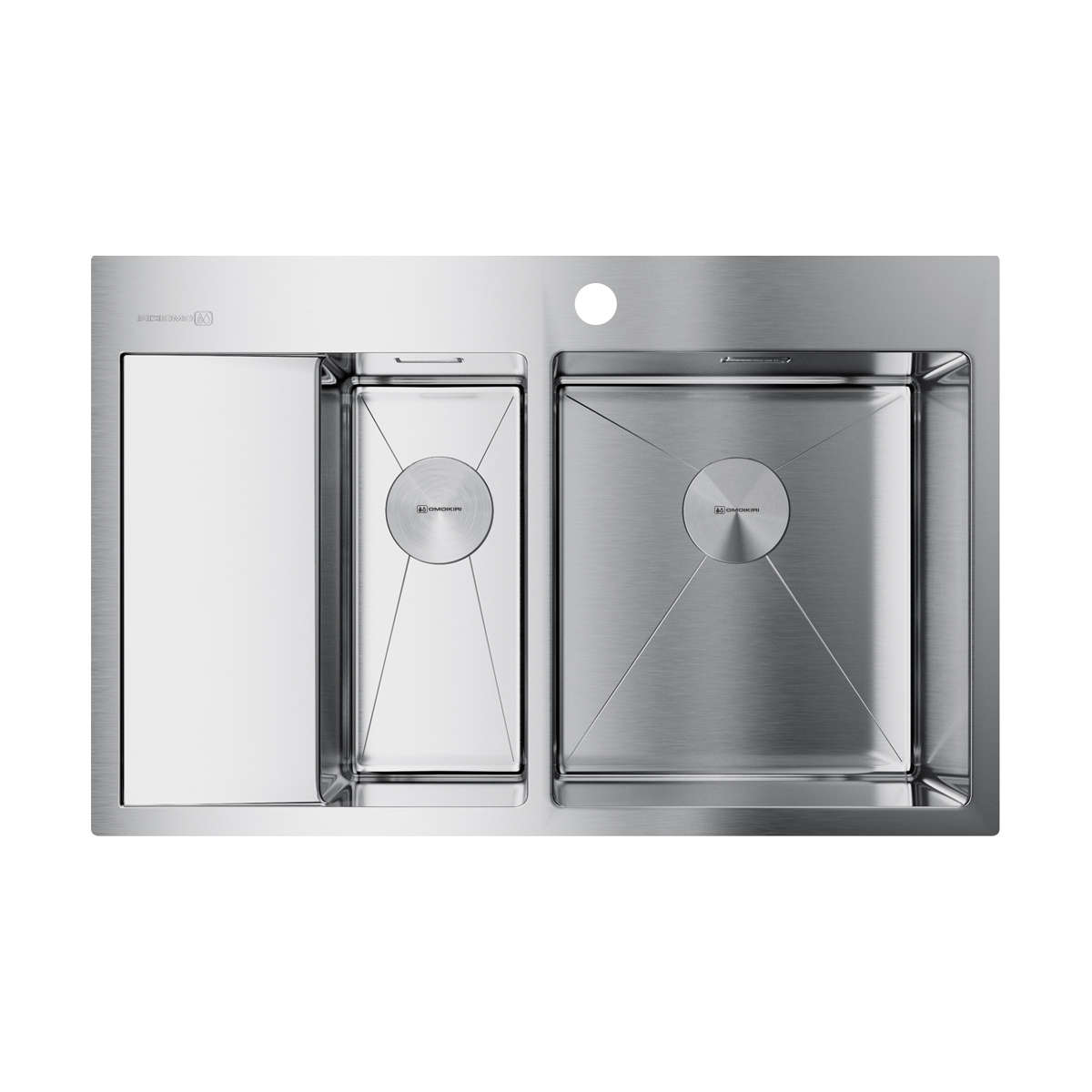 Кухонная мойка Akisame 78-2 IN-R OMOIKIRI 4973063
