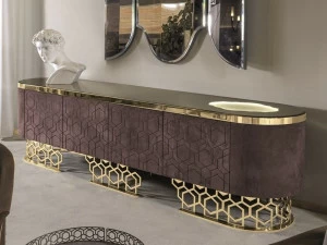 Longhi Кожаный буфет со встроенной подсветкой Loveluxe 2016 – vanity collection Y 767