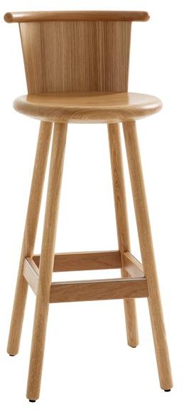 Karl Andersson Барный стул из дерева с подставкой для ног sun-id-1363393 - Вид №3
