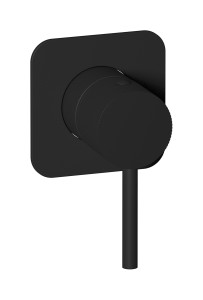 Внешние части встроенного смесителя на 1 потребителя. WE ARE IB id300np Matt Black Industria