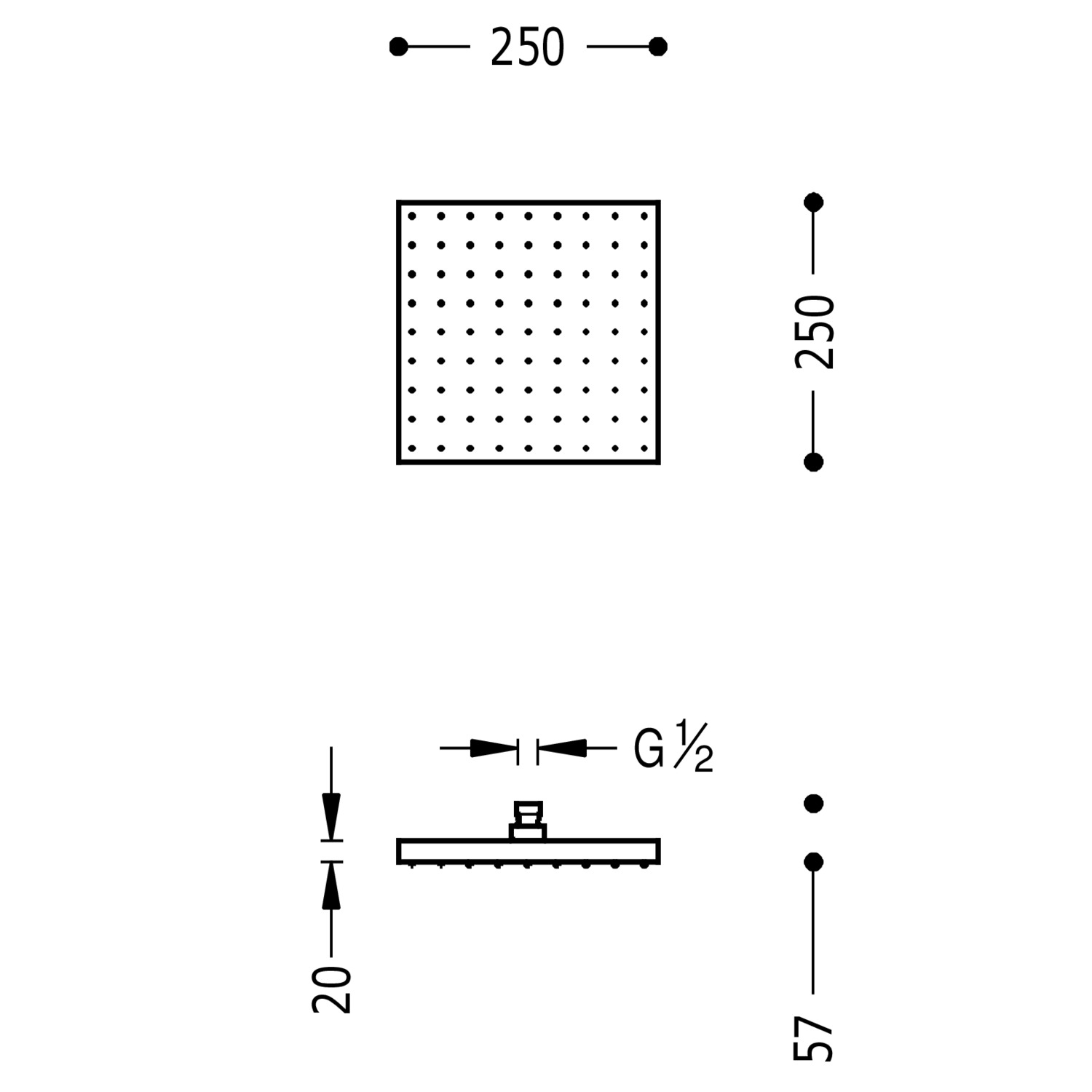 Насадка для душа-13413826 TRES Showers - Вид №1
