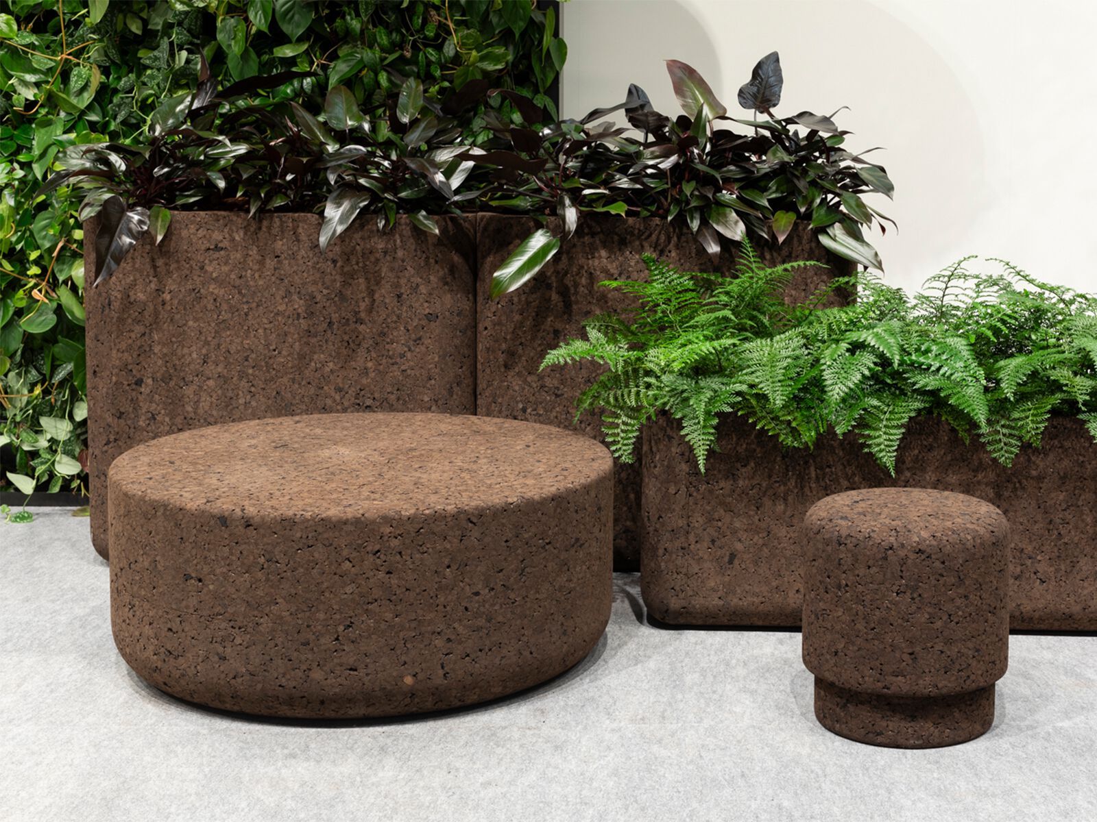 Низкий табурет из пробки GREENMOOD Марио ARCH-00042973 - Вид №1