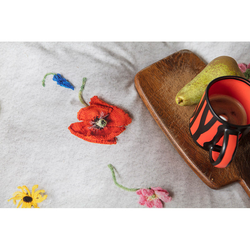 Комплект постельного белья  "Вязанные цветы" 200 х 220 см SNURK KNITTEDFLOWERS200X220CM - Вид №1