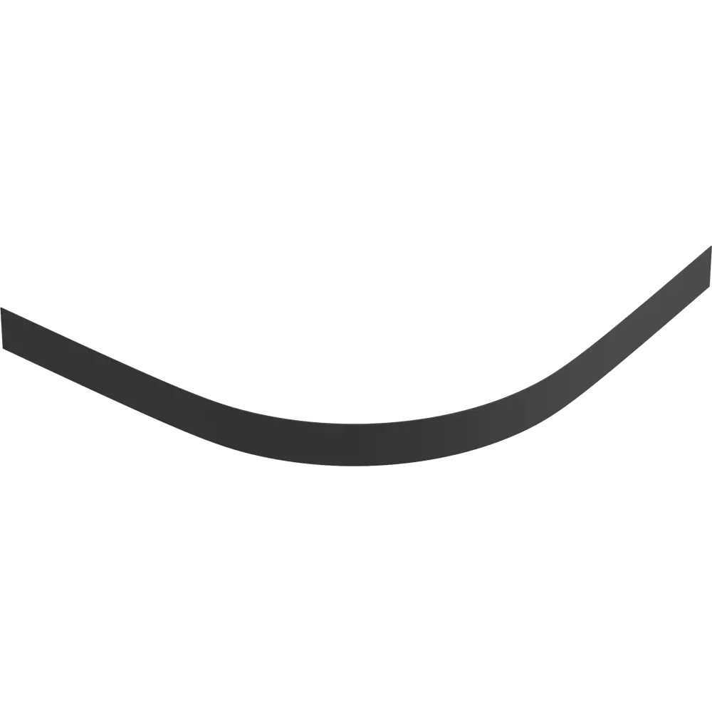 86523718 Панель душевого поддона Keram 1/4 круга ABS-пластик 80x80 см цвет черный STLM-0989376 Santreyd