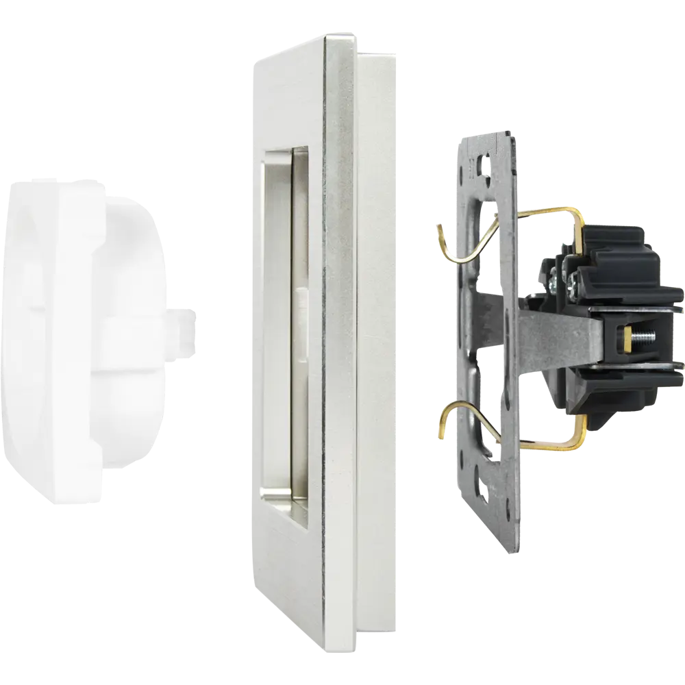 Рамка для розеток WERKEL Aluminium 4-постовая металлик 17781940 STLM-0008589 - Вид №3