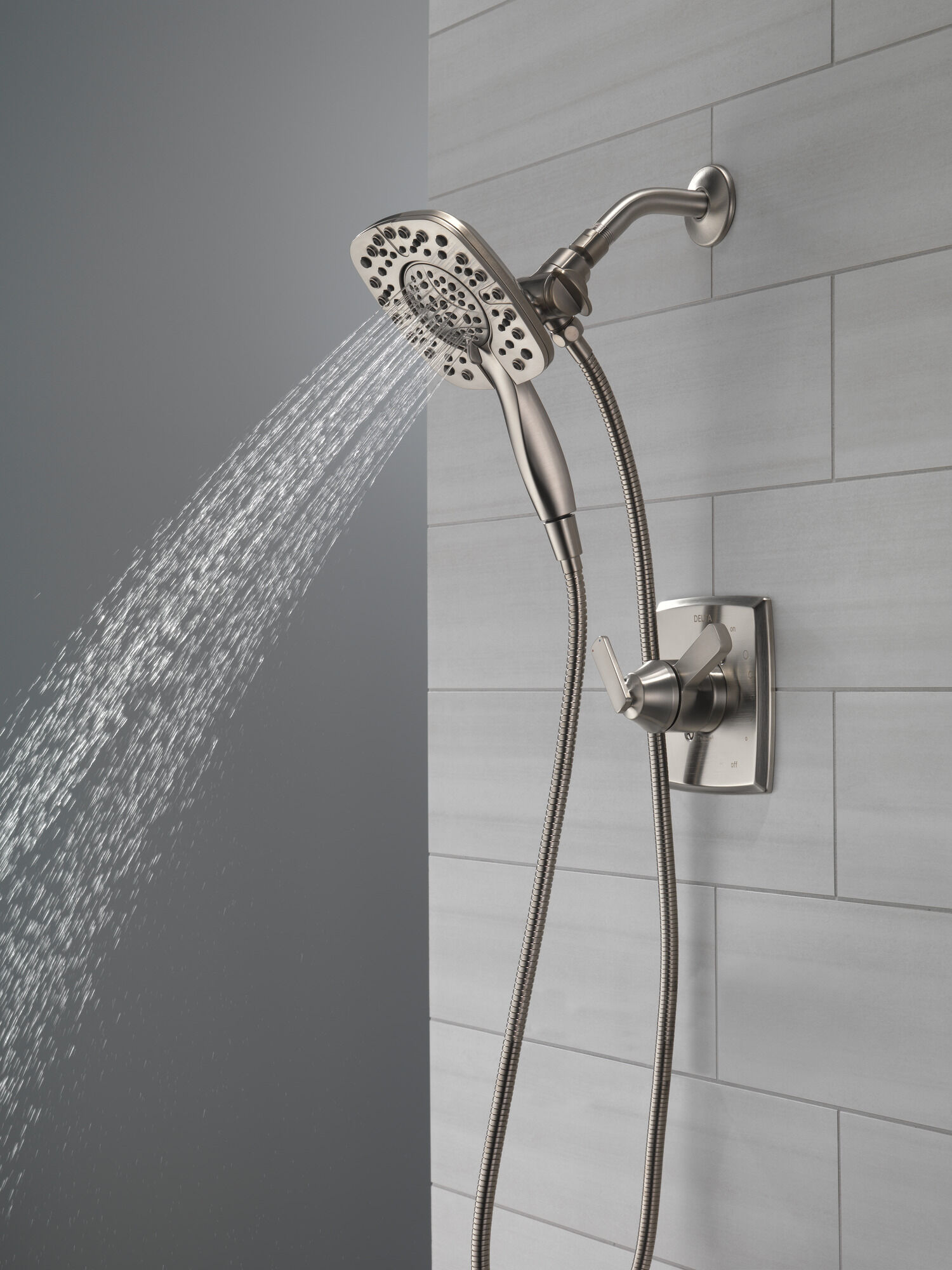 58498-SS In2ition HSSH 1,75 галлона в минуту, 4 настройки Delta Faucet Universal Showering Нержавеющая сталь  - Вид №10