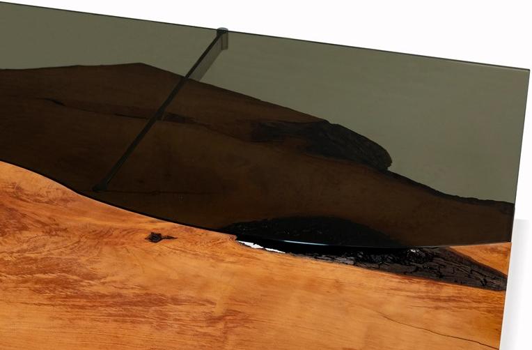 Tabula Прямоугольный стол из дерева груши и стекла Tabula rarità sun-id-1459712 - Вид №2