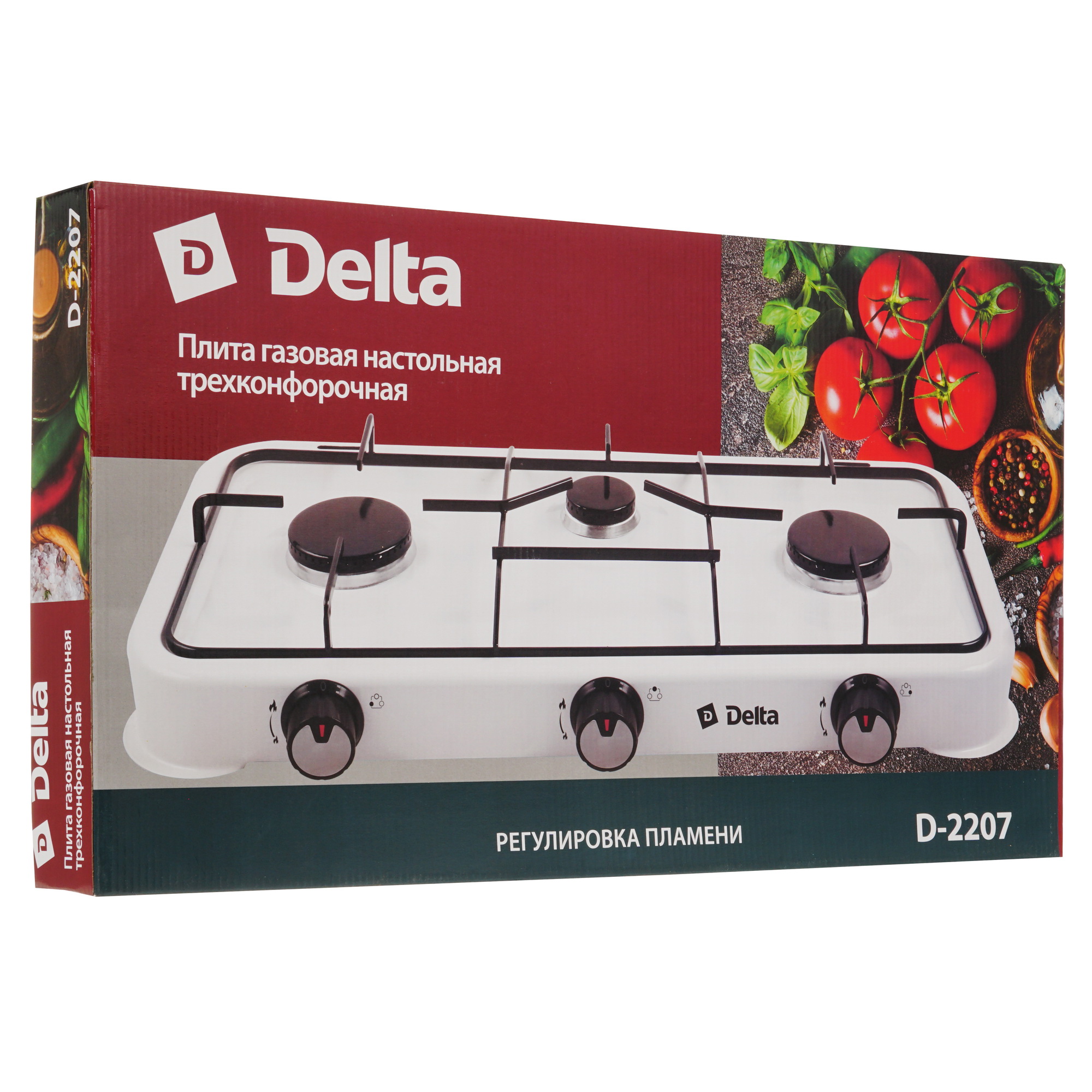 5349431 Газовая плитка DELTA D-2207 белый STDN-0044822 - Вид №5