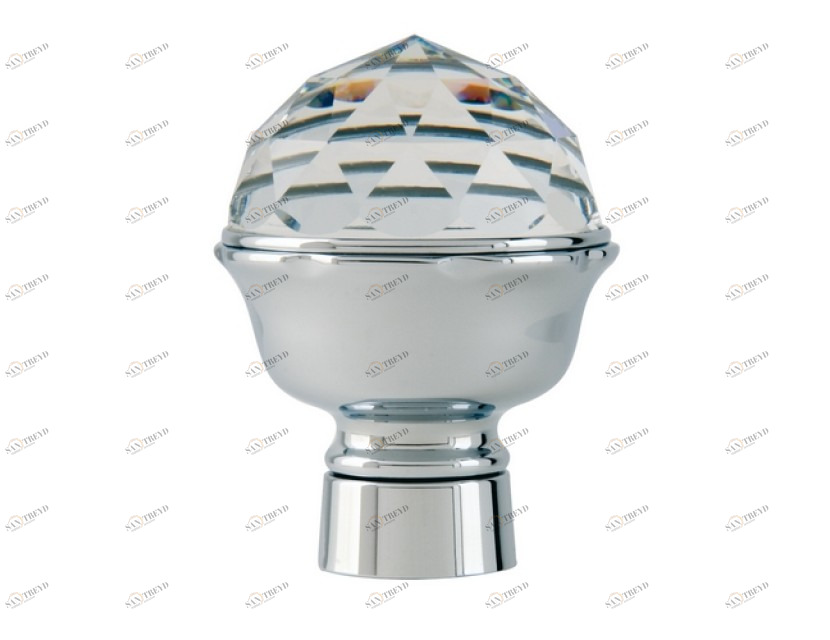 037245.C00.62 Комплект ручек душевой системы с кристаллами сваровски Сатин никель Mestre 