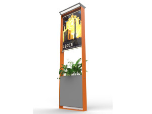 Самонесущие солнечные тотемы из стали и плексигласа