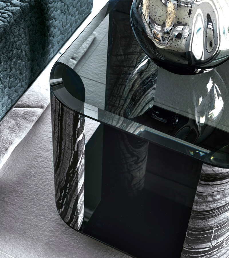 380/64 Mirage квадратный маленький приставной столик - giorgio collection - Вид №1