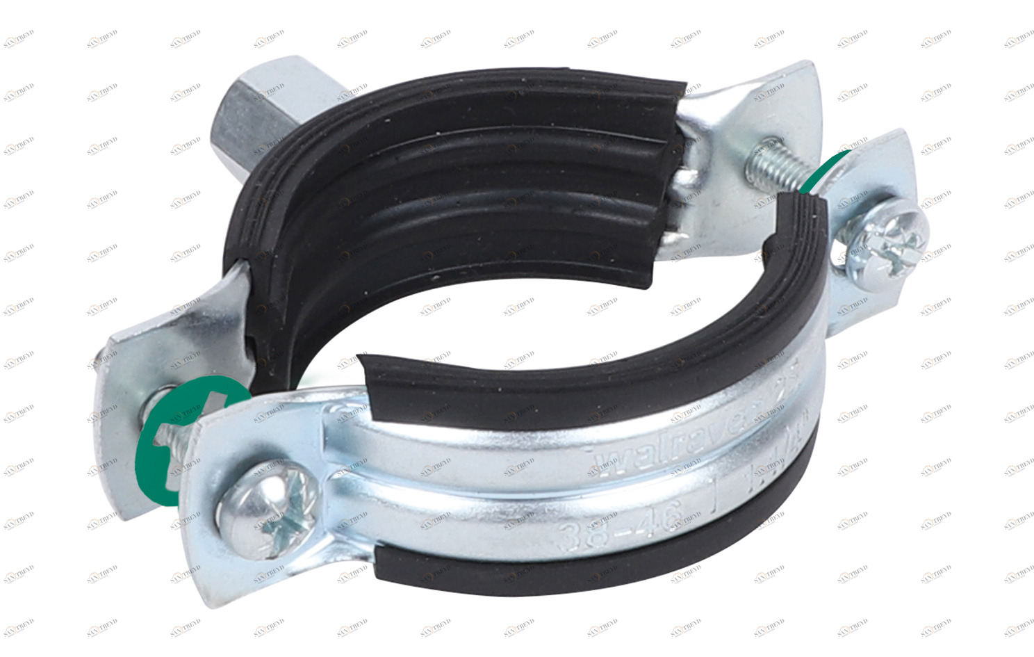 33435067 Крепление для труб  2S Хомуты с вкладышем epdm (M8/10) для стальных, медных, чугунных и пластиковых (многослойных) труб WALRAVEN 
