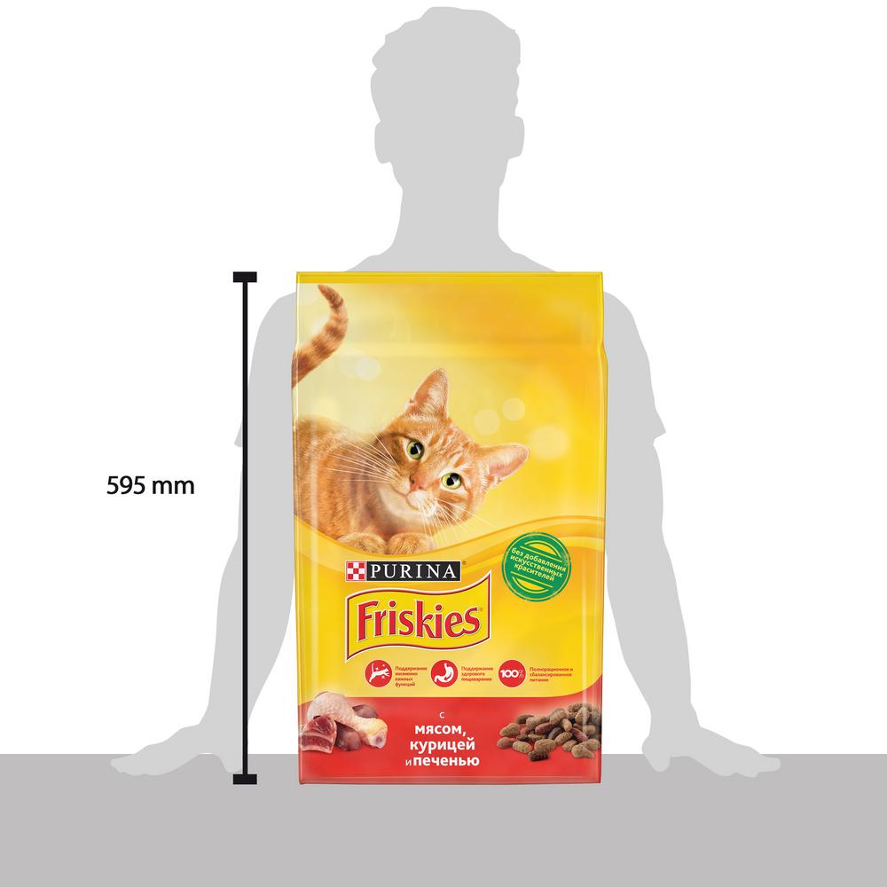 ПР0051841 Корм для кошек с мясом, курицей и печенью, сух. 10 кг Friskies  - Вид №12