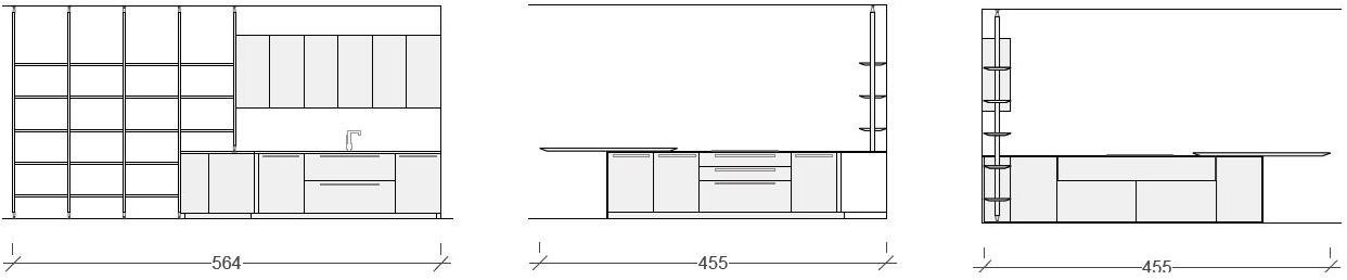Alta Cucine Лакированная кухня с полуостровом Sistema 22.2 sun-id-1387473 - Вид №9