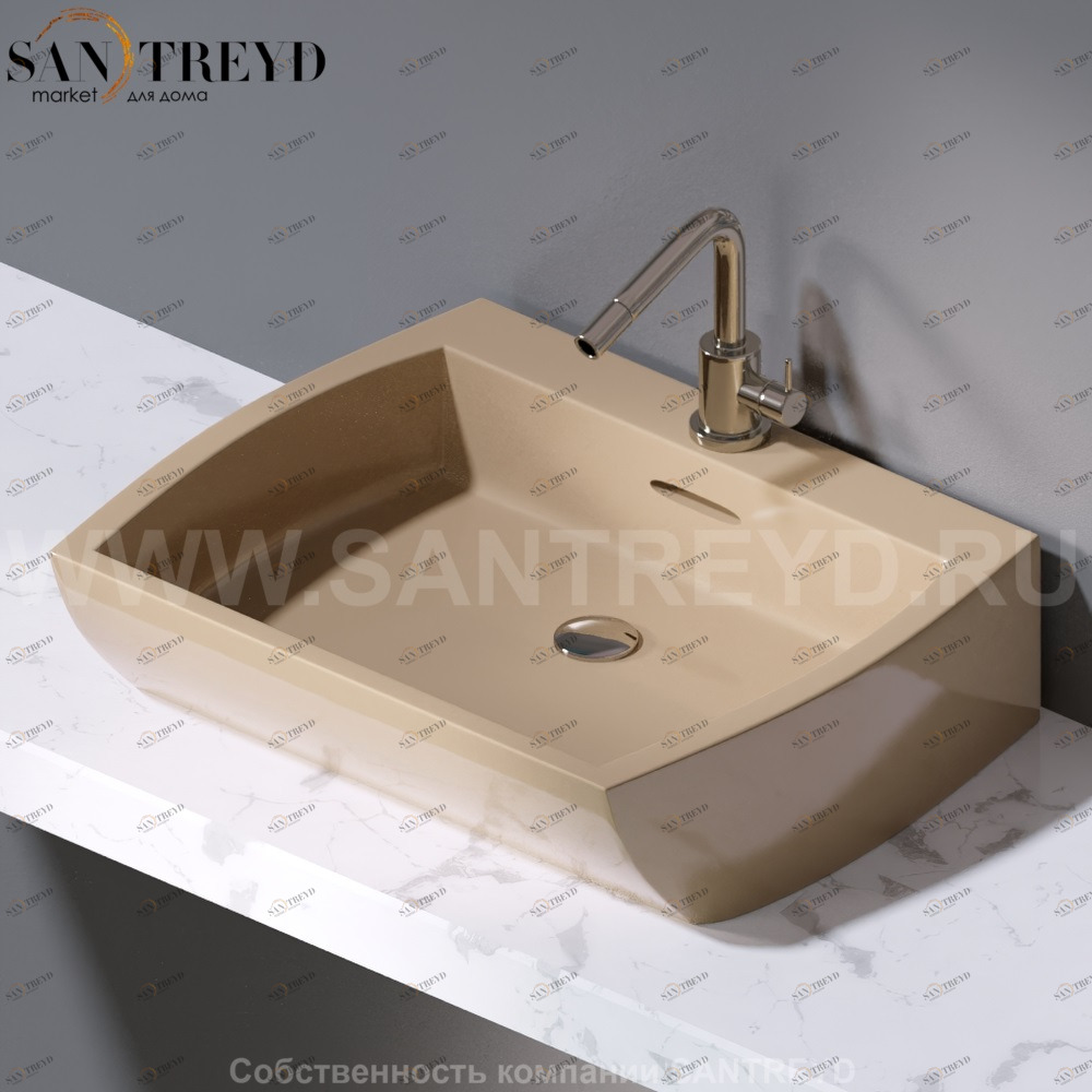 L282.110 Накладная раковина на столешницу  овальная A. e T. Italia SQUARE AeT ITALIA