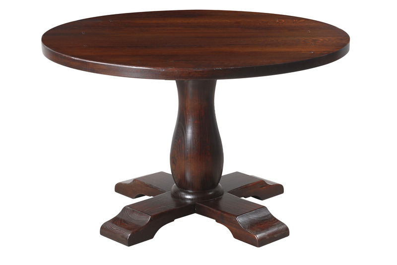 HT147A Круглый обеденный стол с перекрестным основанием ijlbrown  - Вид №2