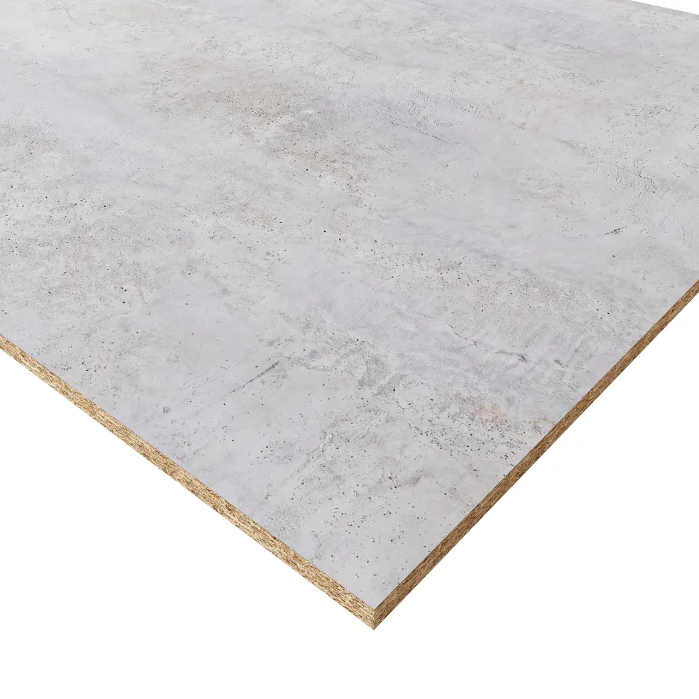 Стеновая панель для кухни KONSENSA Бетон светлый 240x0.6x60 см ДСП цвет серый STLM-2074086 - Вид №1