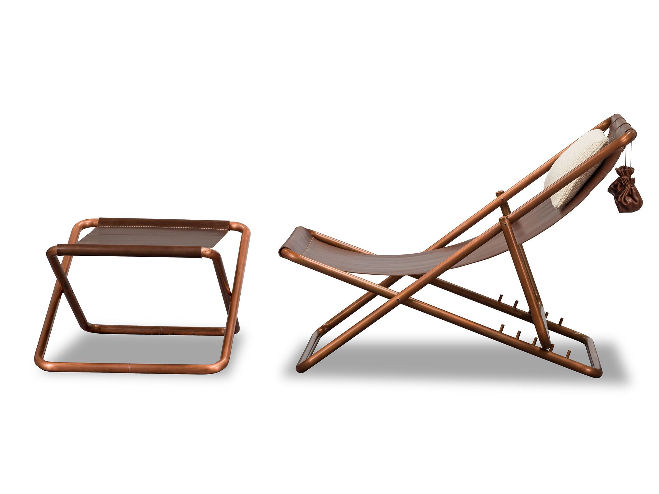 Кожаный стул для отдыха Baxter ARCH-00117522 - Вид №5