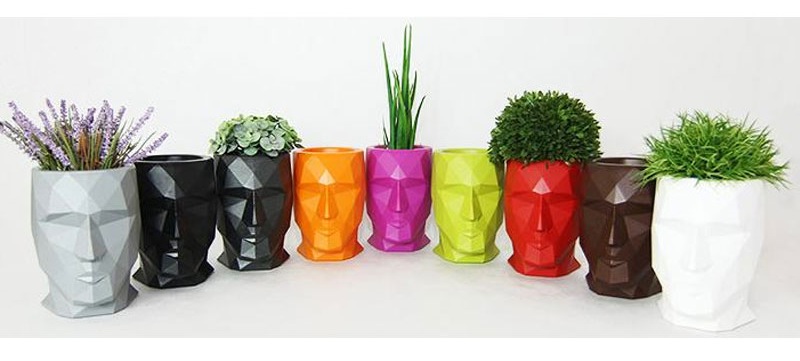 070355 Кашпо матовое фиолетовое 70см Vondom Adan - Вид №4