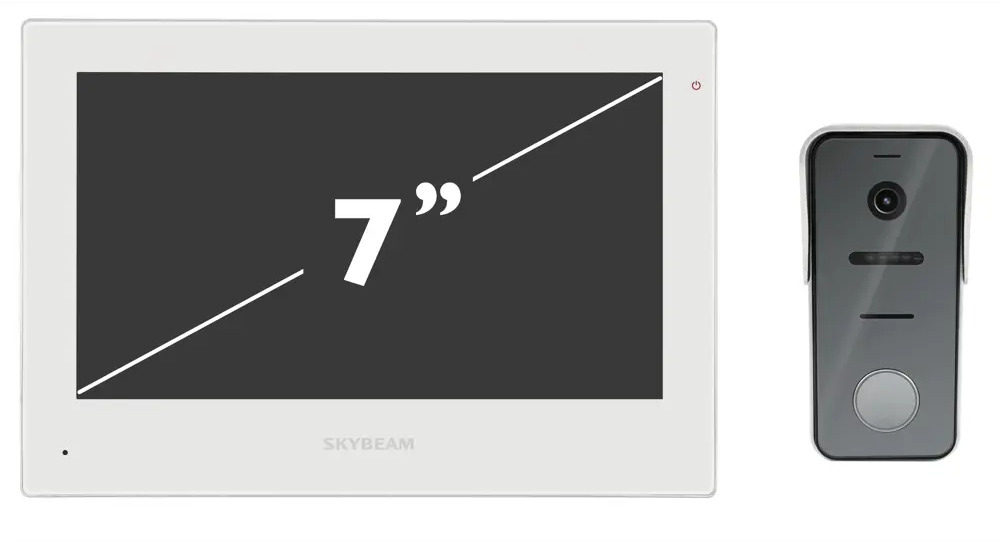 Видеодомофон Skybeam AHD1080P с 7-дюймовым монитором и записью 89337379