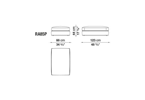 Угловой диван из ткани B&B Italia Ричард ARCH-00040927 - Вид №44