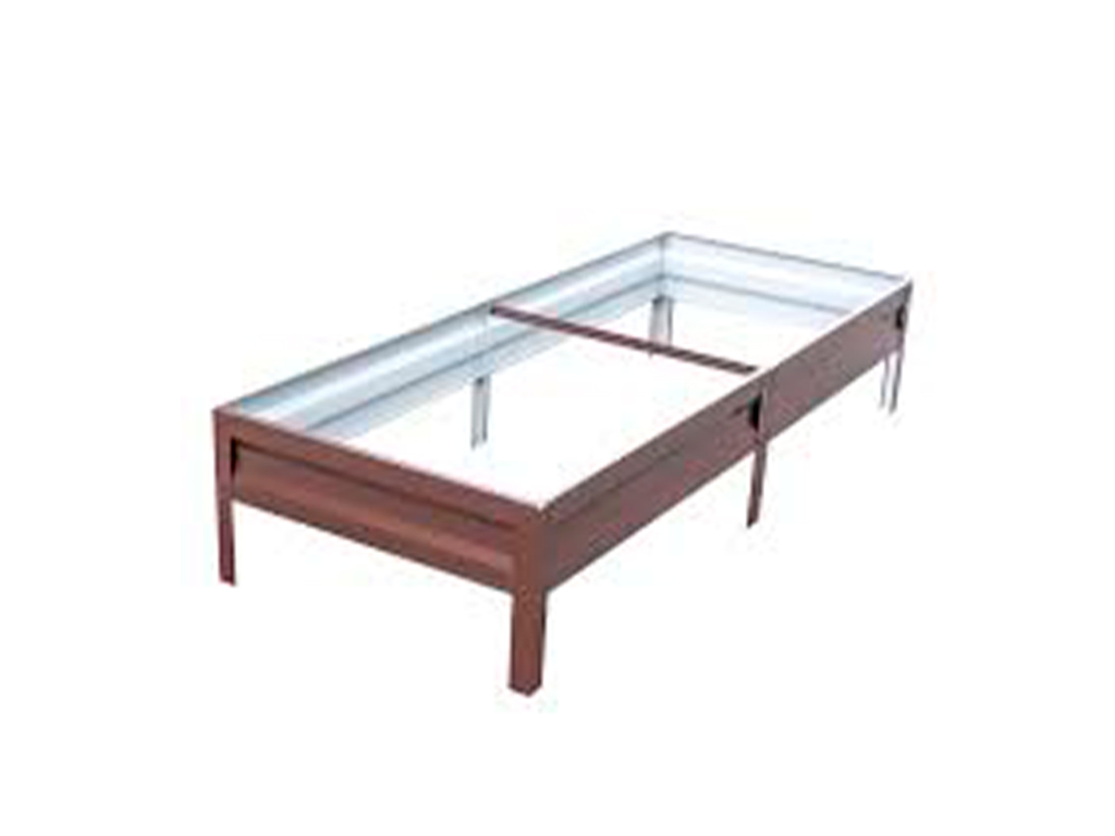 Грядка 1*3м, высота 15 см,цвет шоколадно-коричневый ГеоПластБорд GPBST-127 - Вид №1