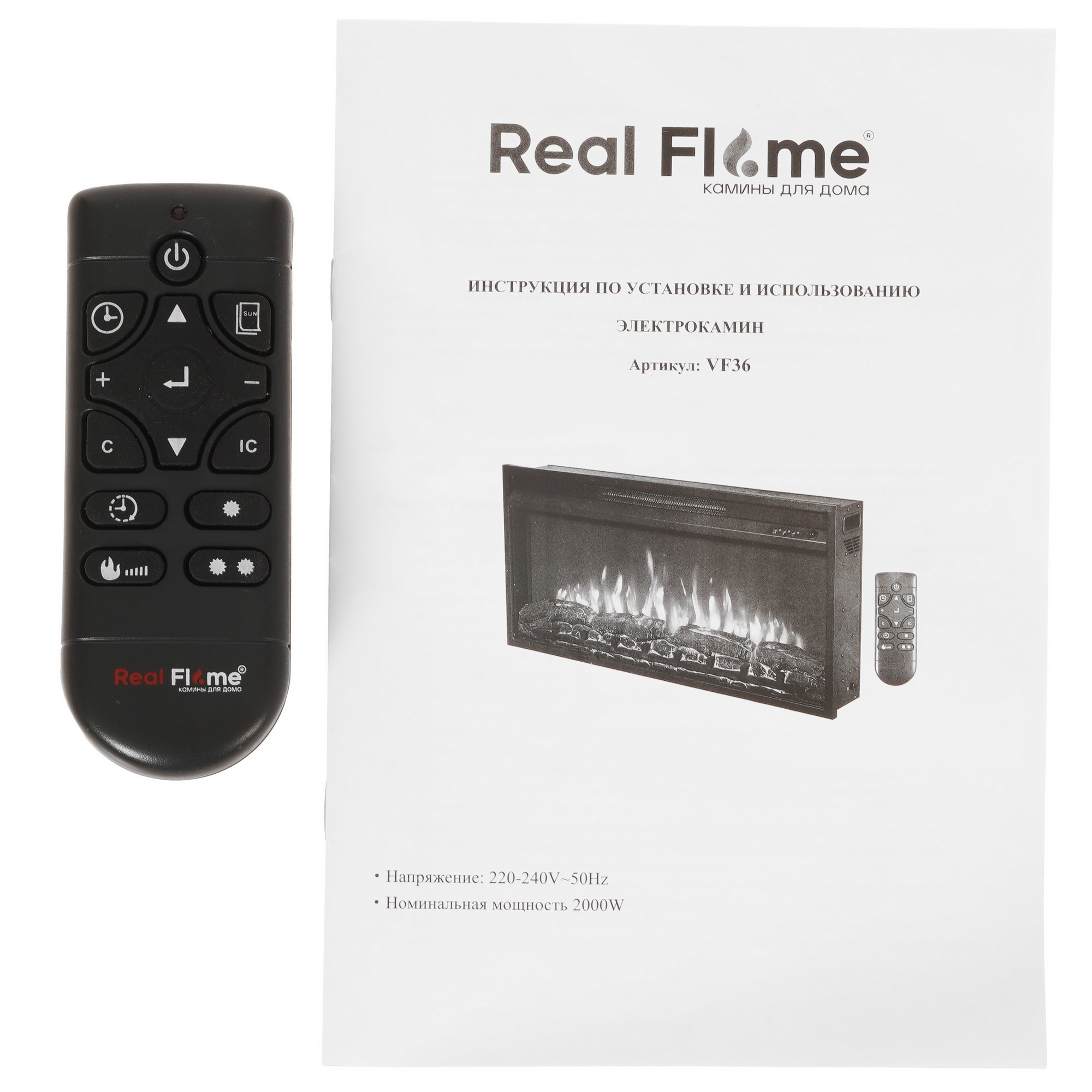 9079552 Каминокомплект Realflame ORFEY WT-F511 + FLASH-S 36 STDN-0015087 - Вид №7