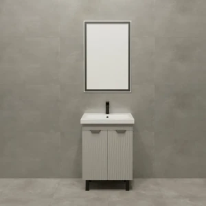 Тумба под накладную раковину Флай вертикальная 57x66 раковина Cersanit Colour цвет корпуса белый