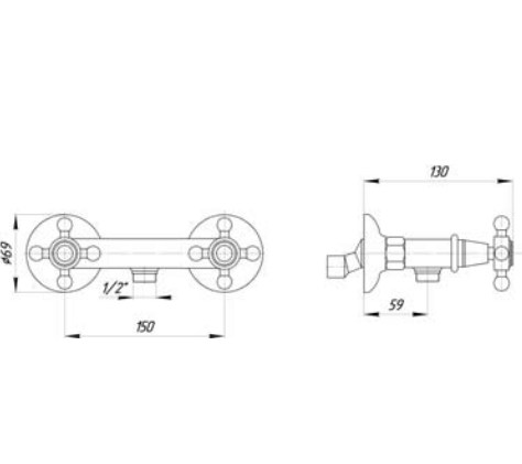 Смеситель MIGLIORE Arcadia ML.ARC-8346.СR для душа - хром ML.ARC-8346.CR - Вид №2