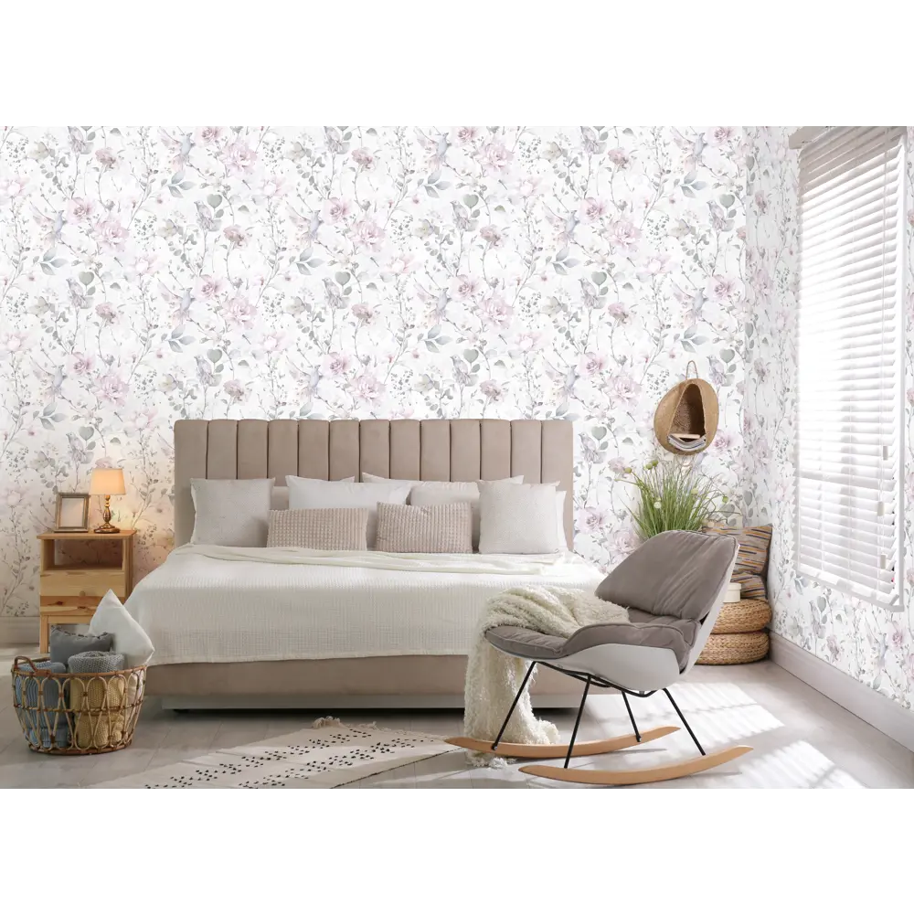 Обои флизелиновые Ateliero Garden розовые 1,06х10 м At283241 STLM-2205168 - Вид №2