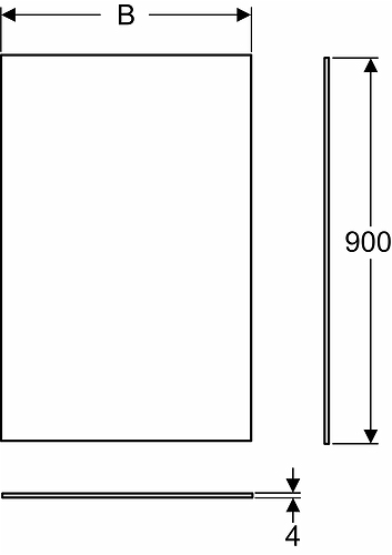 42581 Зеркало IFO Option, W = 750 мм - Вид №1