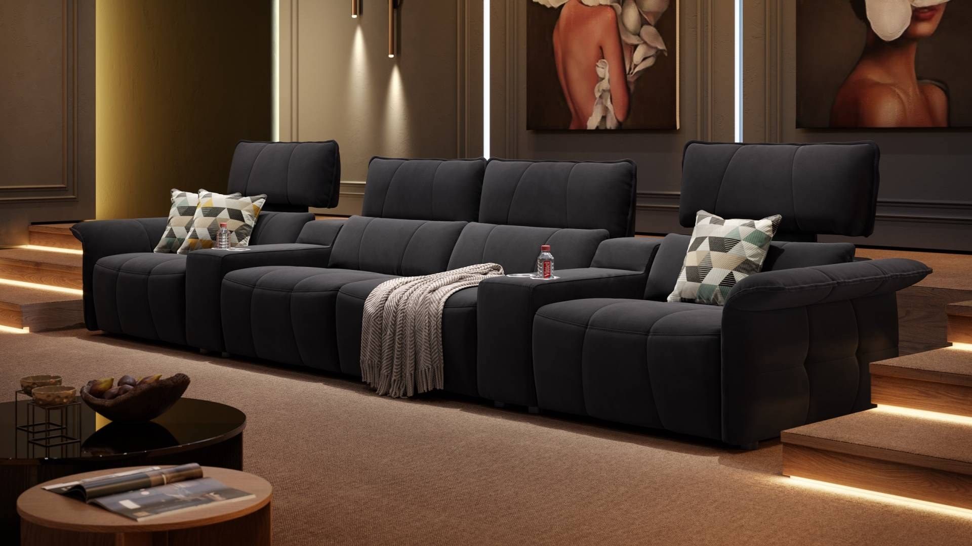 4-местный тканевый диван с откидной спинкой Sofanella ADRIA KINO ARCH-00104394 - Вид №5