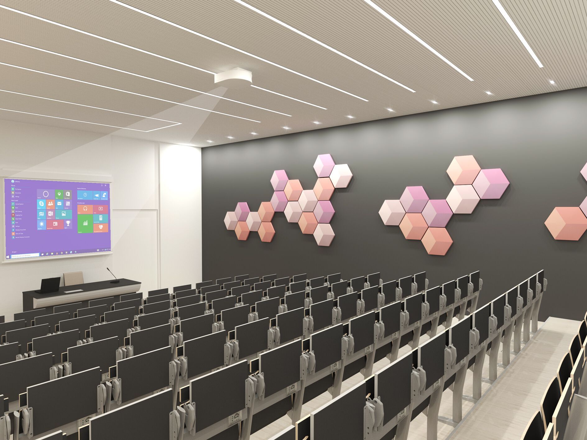 Звукопоглощающая модульная панель из полиэфирного волокна Ares Line Airgraf ARCH-00084257