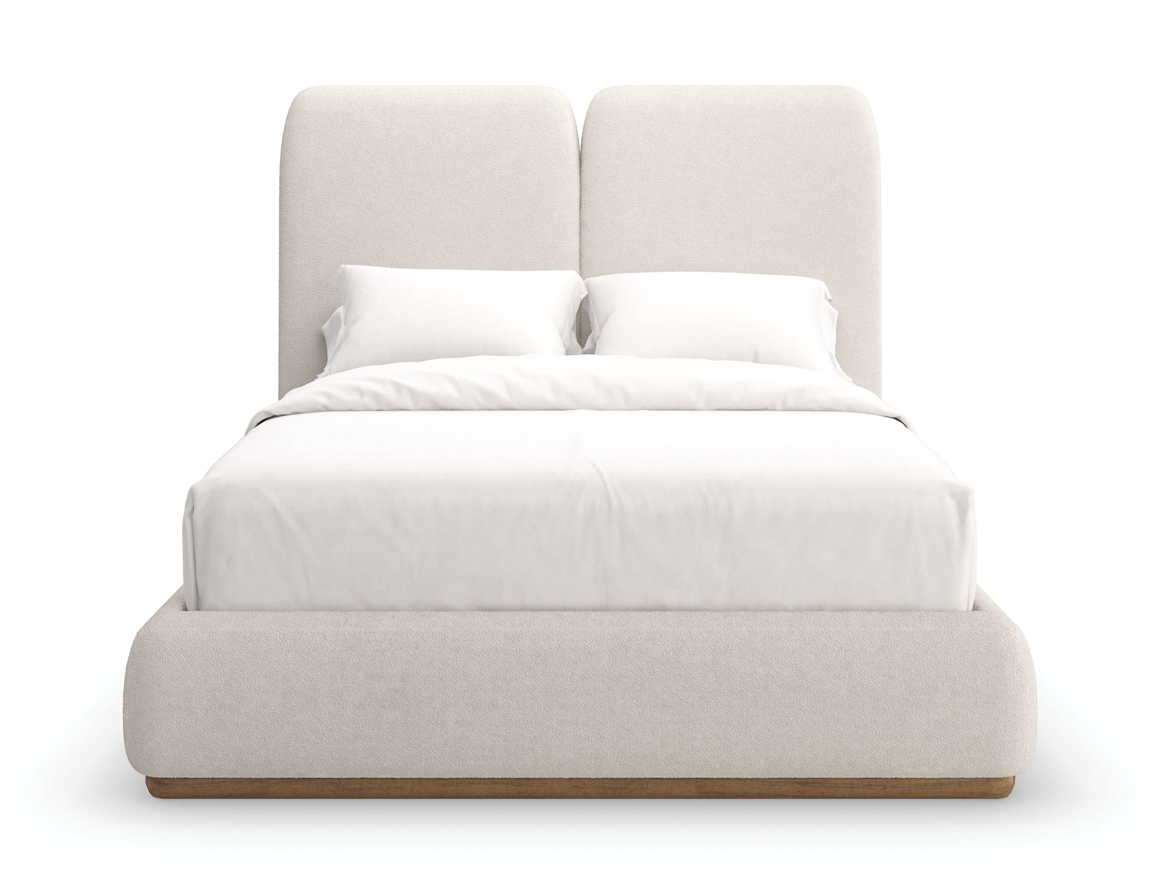 Двуспальная кровать с мягкой тканью Caracole MALTA ARCH-00070250